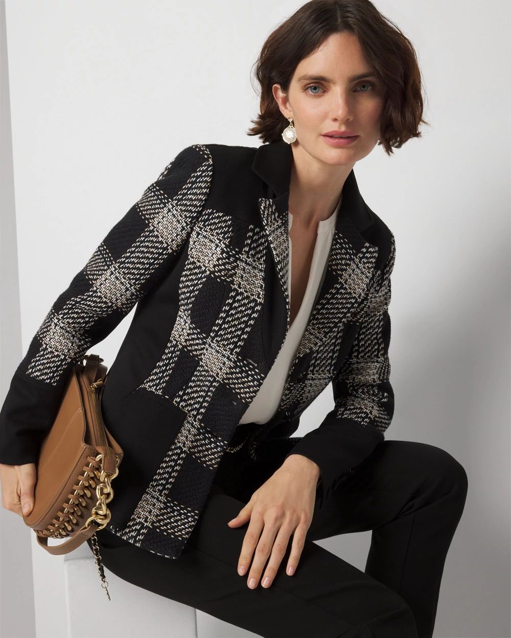 Tweed blazer petite hotsell